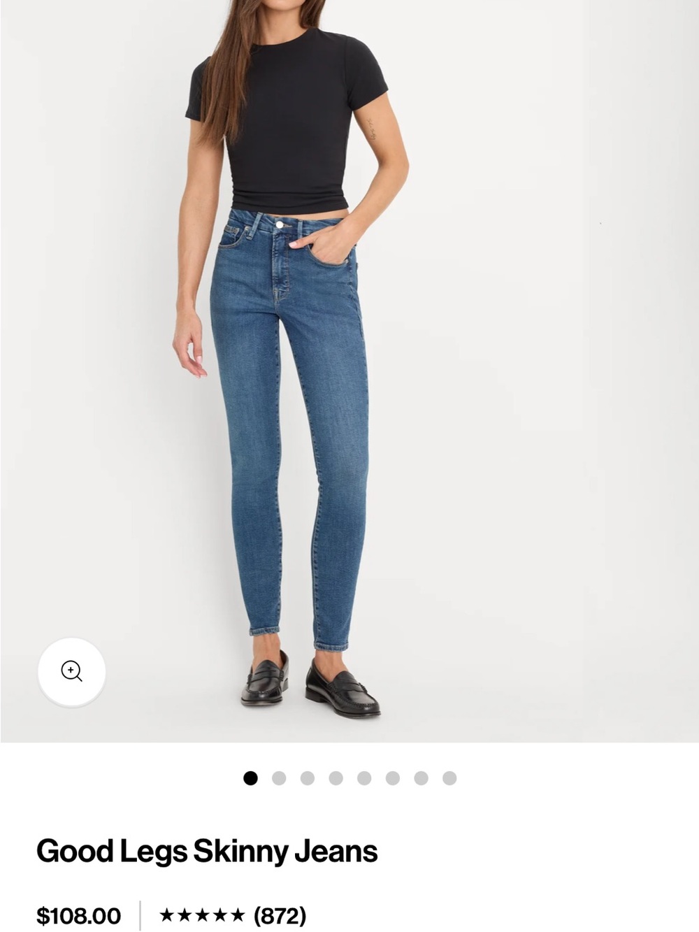 Good American Good Legs Skinny Jeans - Blue